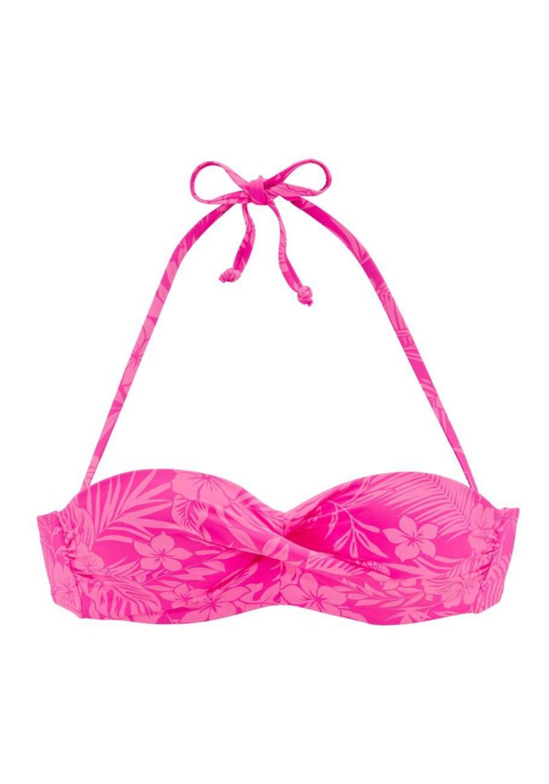 Women's Floral Print Everyday Comfort Underwire Bikini Top