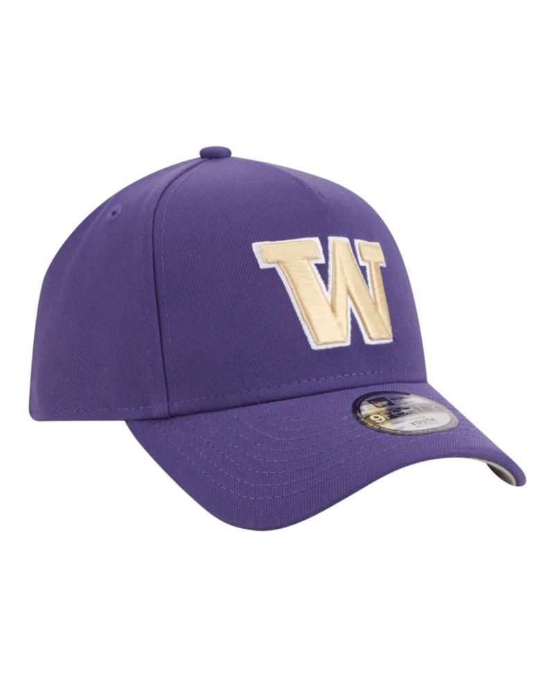 Big Boys and Girls Purple Washington Huskies 9FORTY A-Frame Adjustable Hat