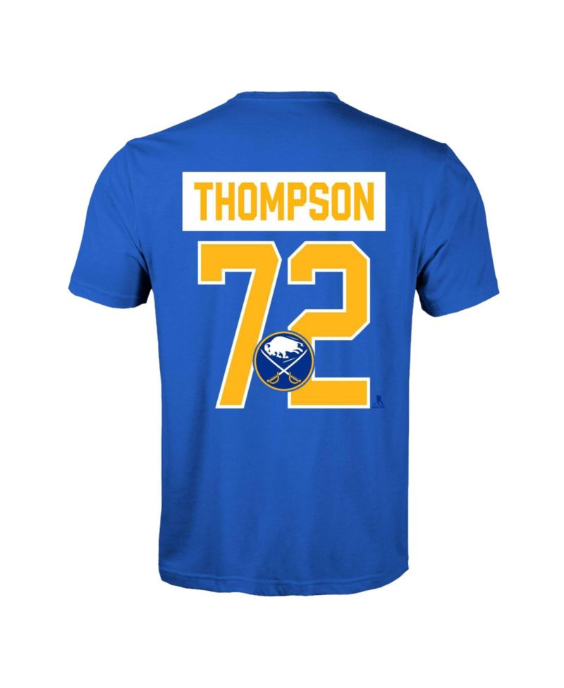 Men's Tage Thompson Royal Buffalo Sabres Richmond Name & Number T-Shirt
