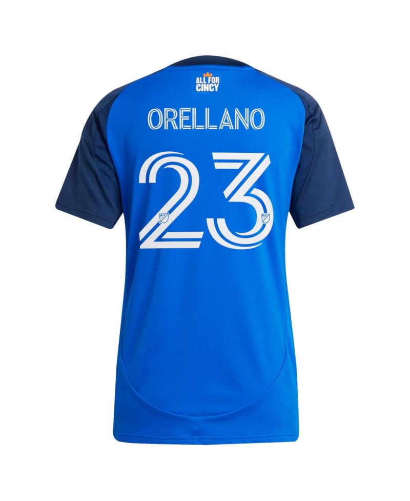 Women's Luca Orellano Blue FC Cincinnati 2025 Orange and Blue Legacy Kit Replica Player Jersey