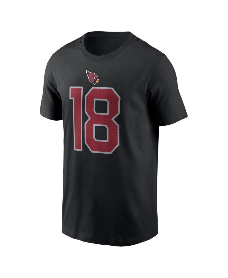 Men's Marvin Harrison Jr. Black Arizona Cardinals Player Name & Number T-Shirt