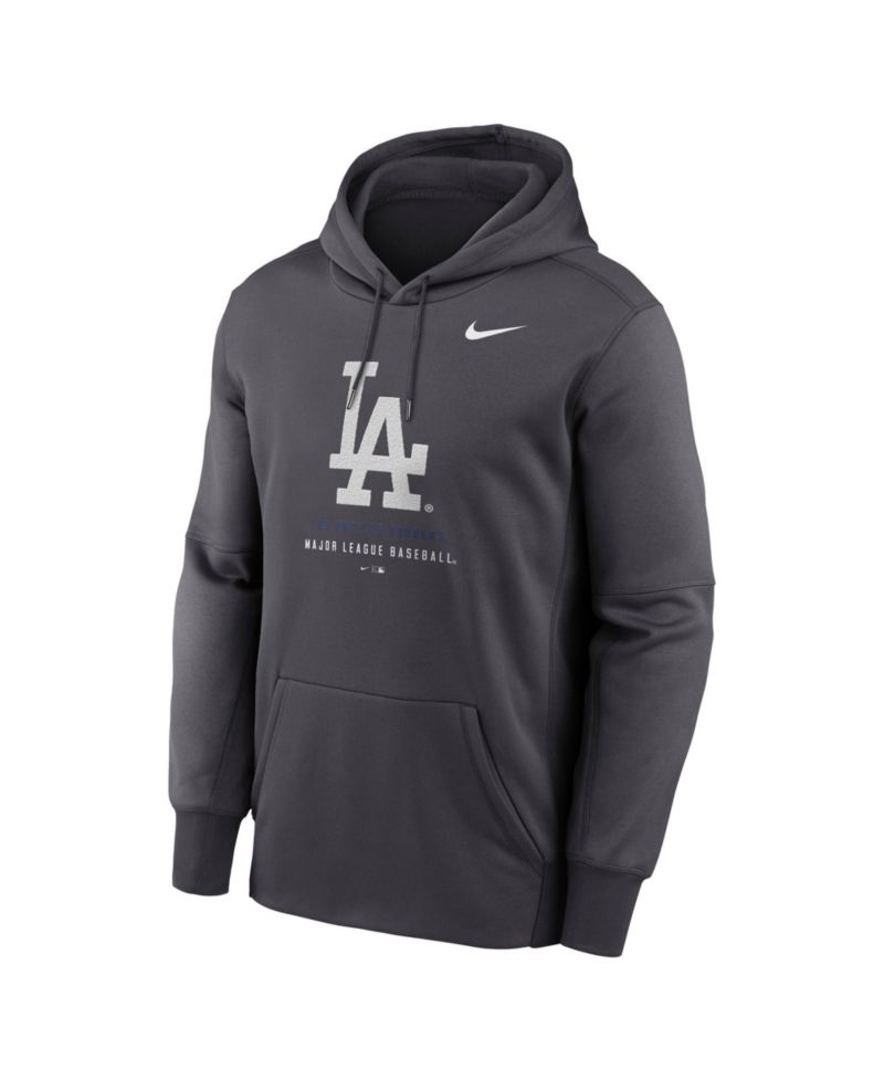 Men's Anthracite Los Angeles Dodgers Therma-FIT Hoodie