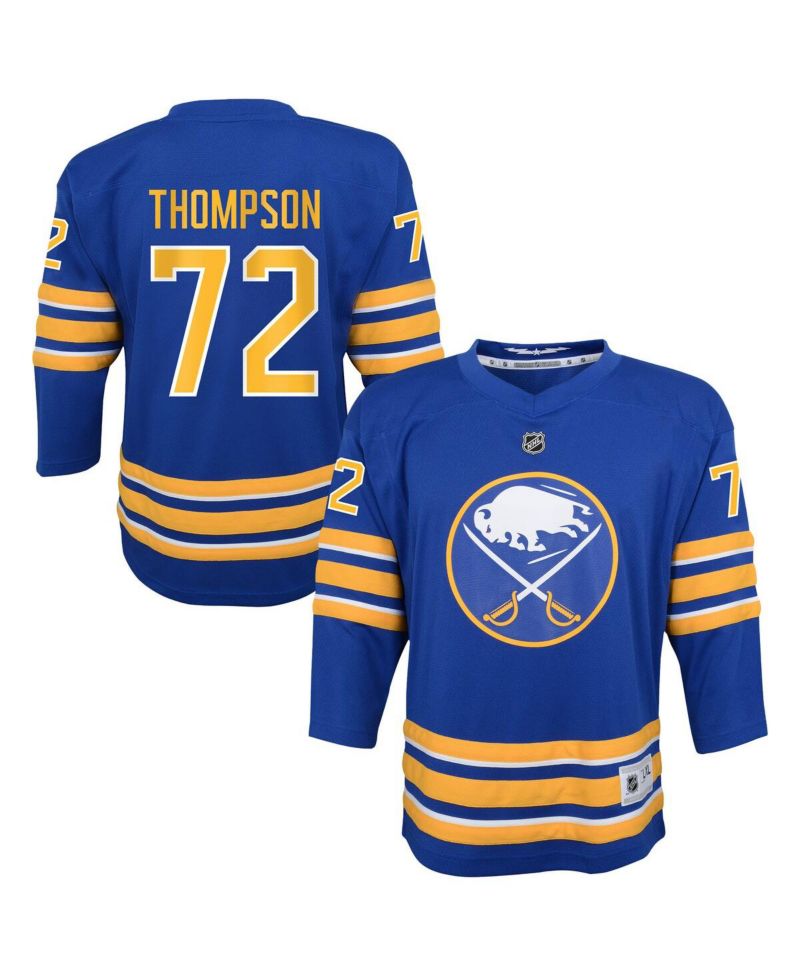 Big Boys and Girls Tage Thompson Blue Buffalo Sabres Home Replica Jersey