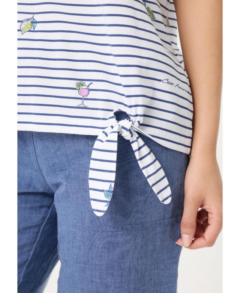Women's Stripe and Spritz T-Shirt