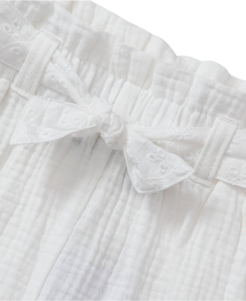 Girls Woven Belted Pull On Short