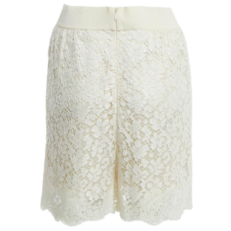 Women's White Lace Shorts