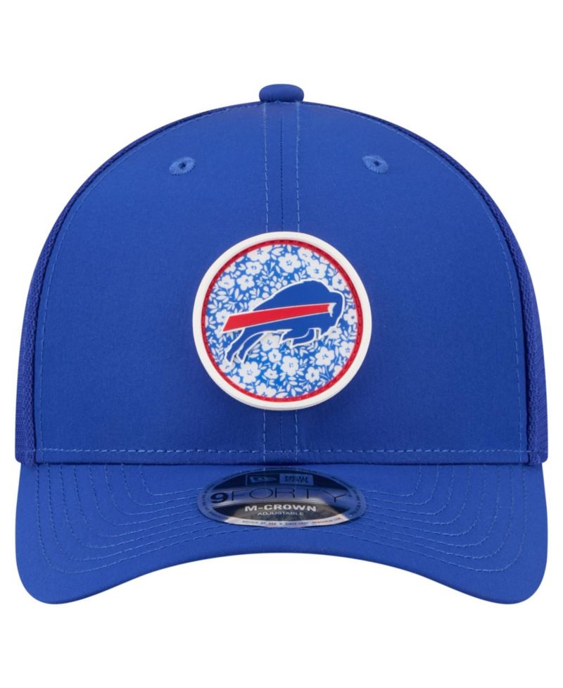 Men's Royal Buffalo Bills Floral 9FORTY M-Crown Trucker Adjustable Hat