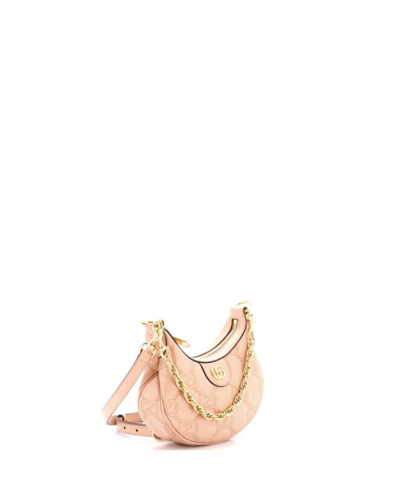 Mini Half Moon Hobo GG Matelasse Leather