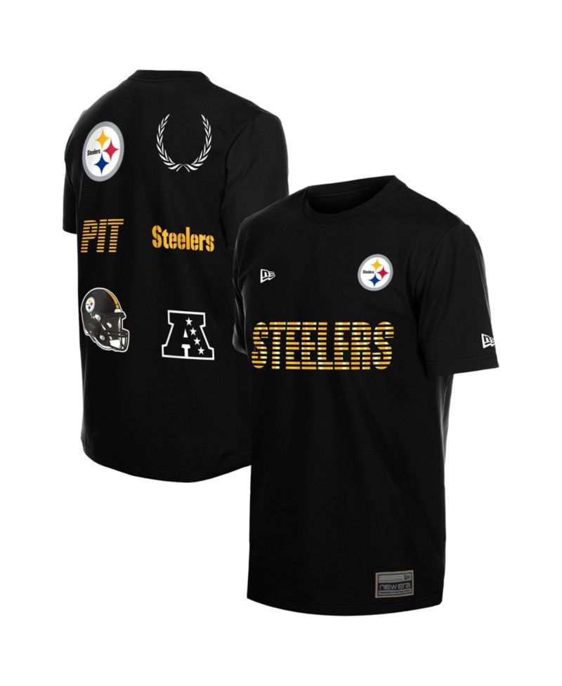 Men's Black Pittsburgh Steelers Match T-Shirt