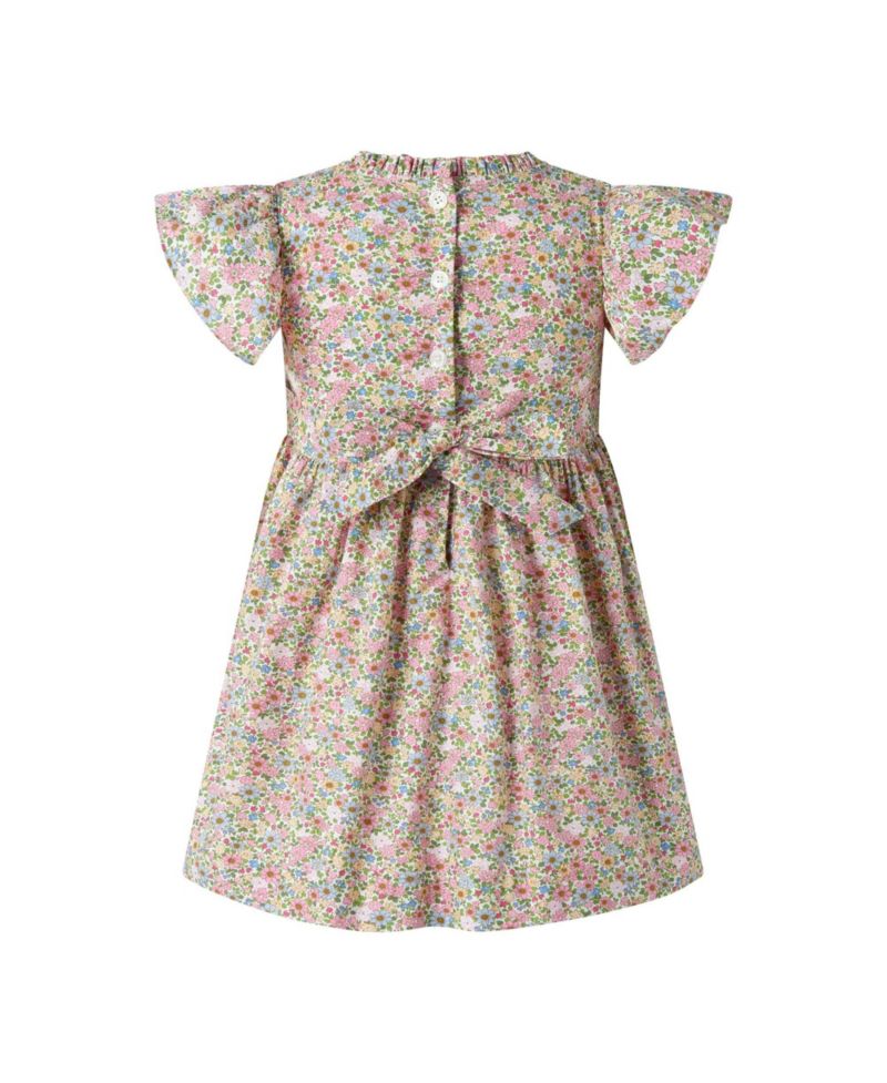 Girls' 2-12 Floral Ruched Dress