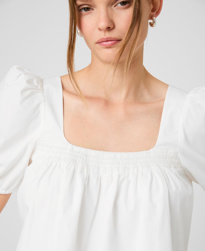Women's Short-Sleeve Square Neck Top