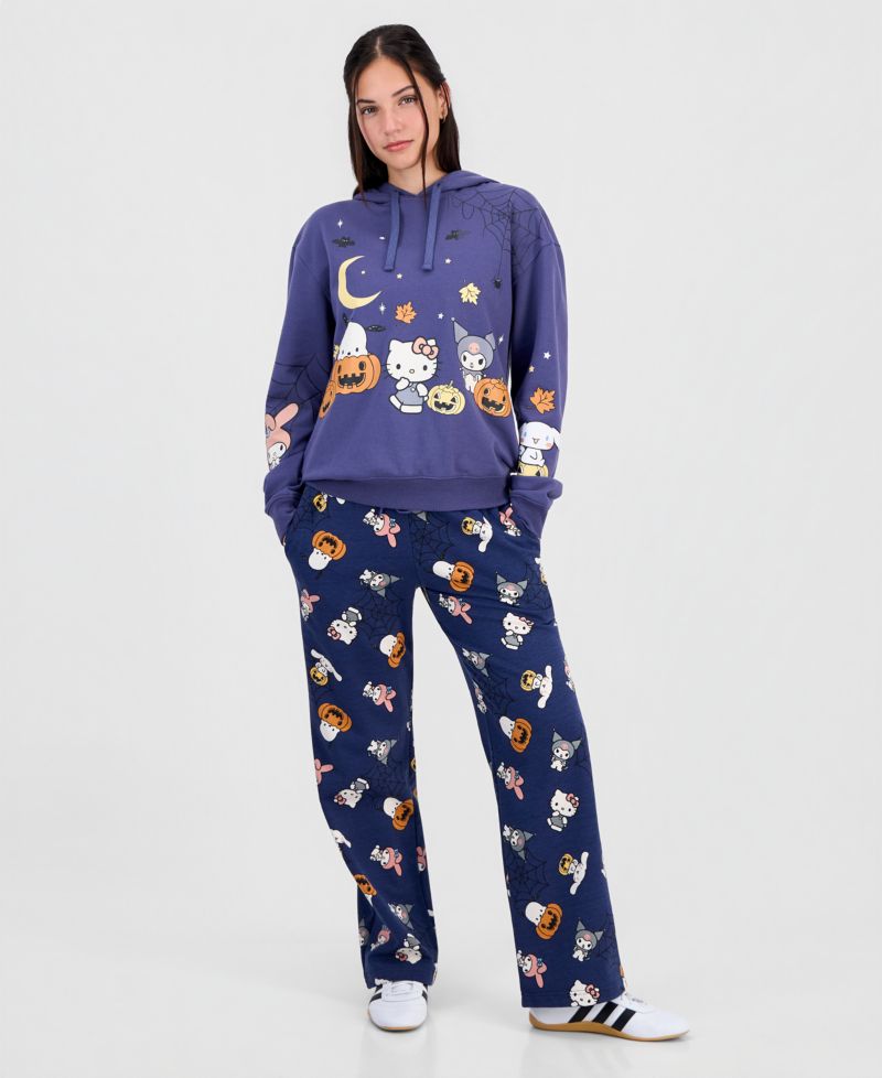 Juniors' Hello Kitty And Friends Halloween Hoodie Sweatshirt