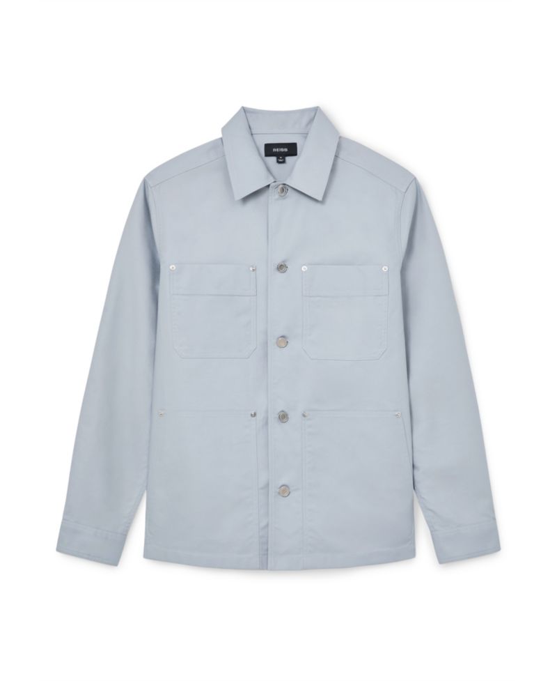 Men's Yorker Cotton-Twill Four-Pocket Overshirt