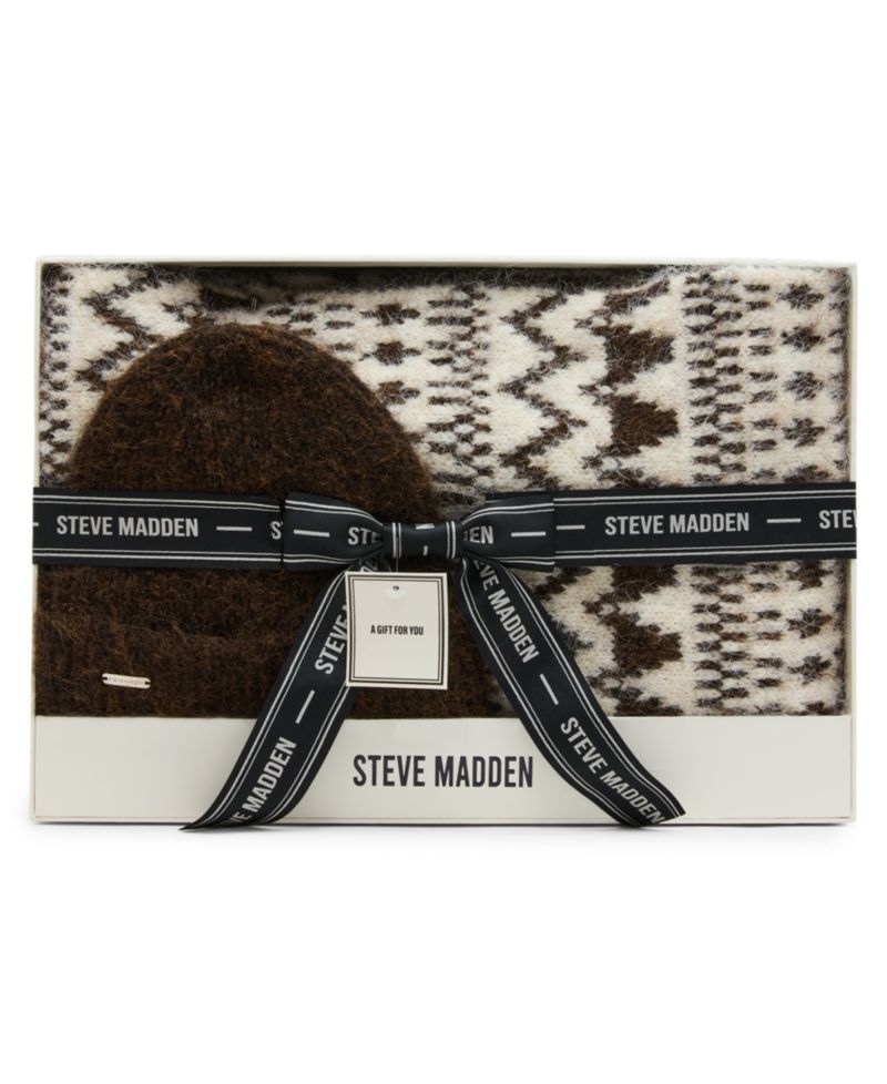 Women's Fair Isle Beanie and Scarf Set
