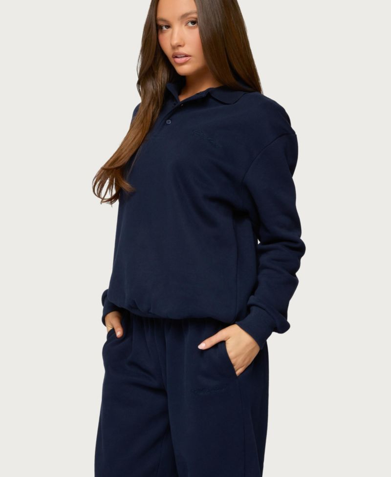 Women's Jayce Oversized Polo Sweatshirt