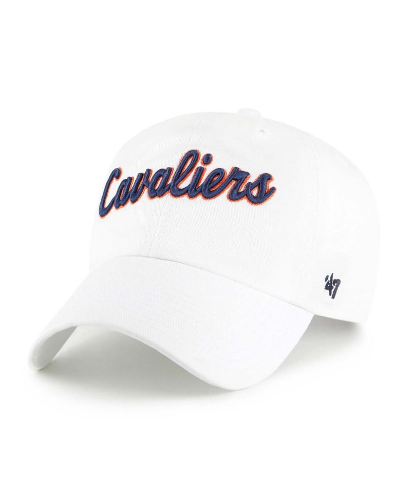 Men's White Virginia Cavaliers Vault Clean Up Adjustable Hat