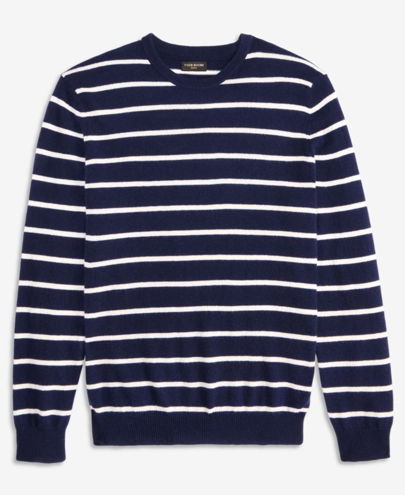 Men's Cashmere Sailor Stripe Sweater, Macy's Exclusive
