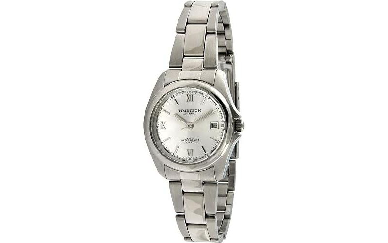 Women's Stainless Steel Silver Dial Bracelet Watch