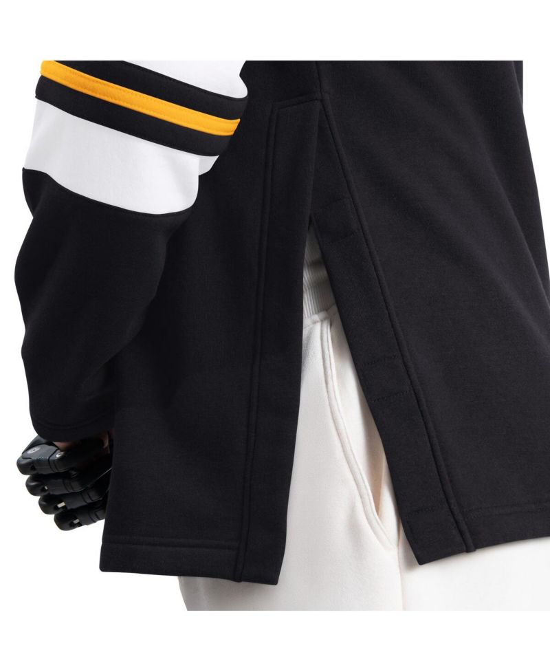 Men's Black Pittsburgh Steelers Adaptive Lord Stanley Crewneck Sweatshirt