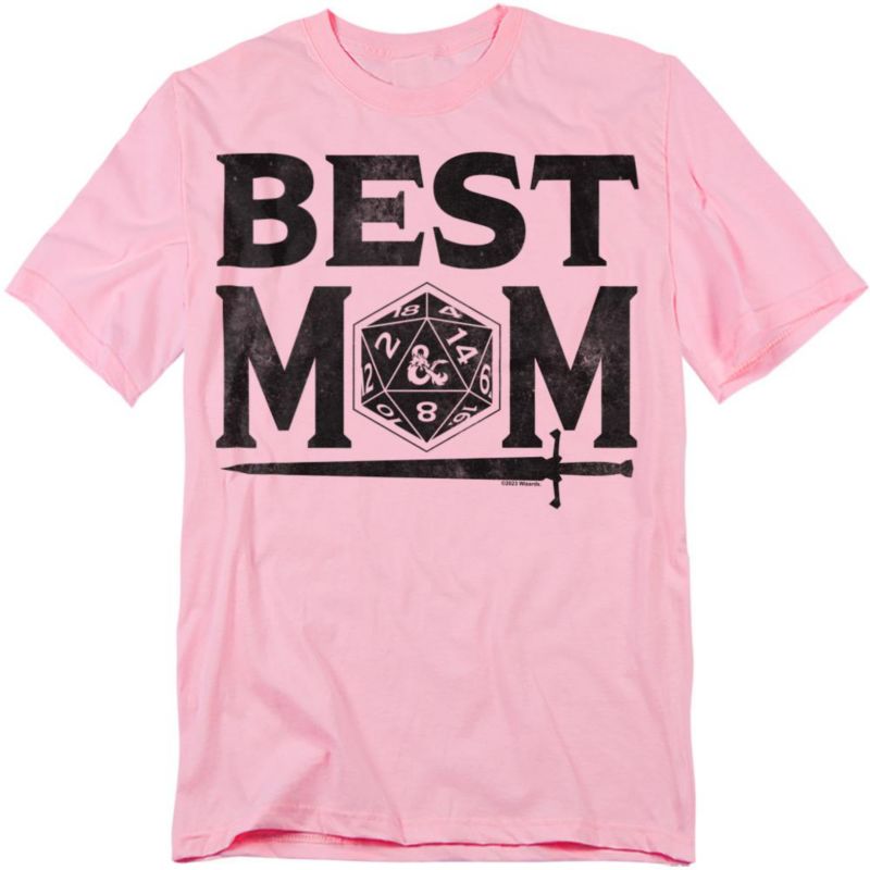 Men's Dungeons Dragons Mother's Day Best Mom D20 Light T-Shirt