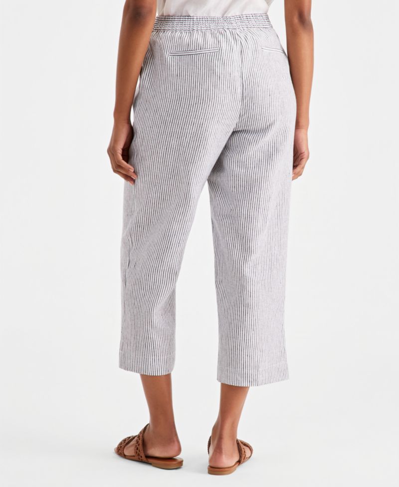 Women's Lined Printed Cropped Pants