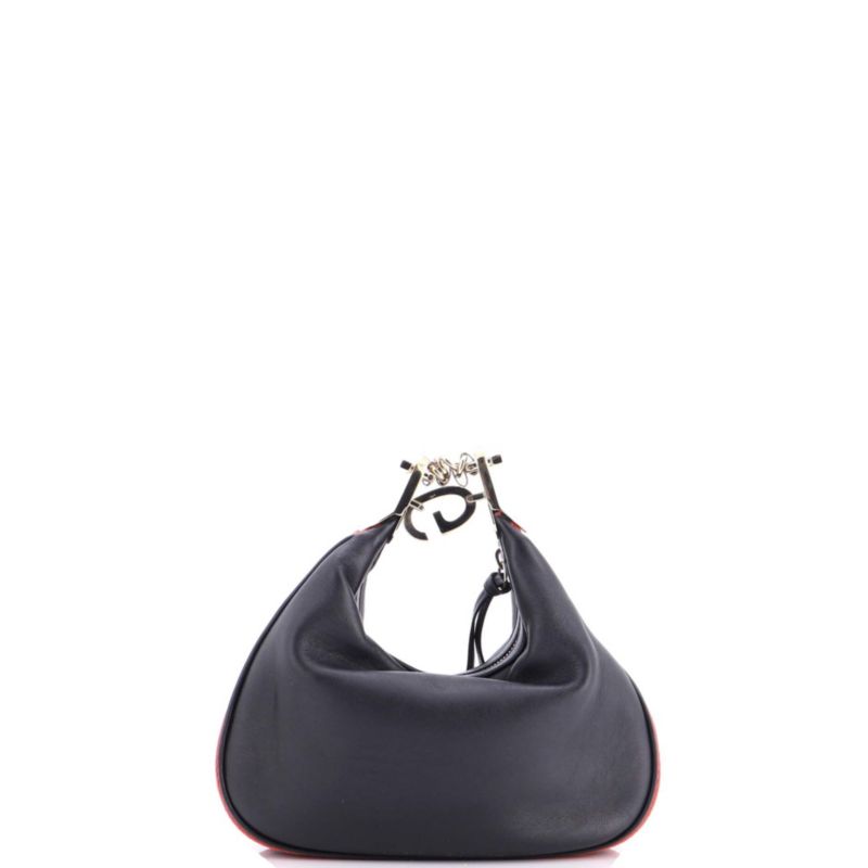 Small Attache Shoulder Bag Leather