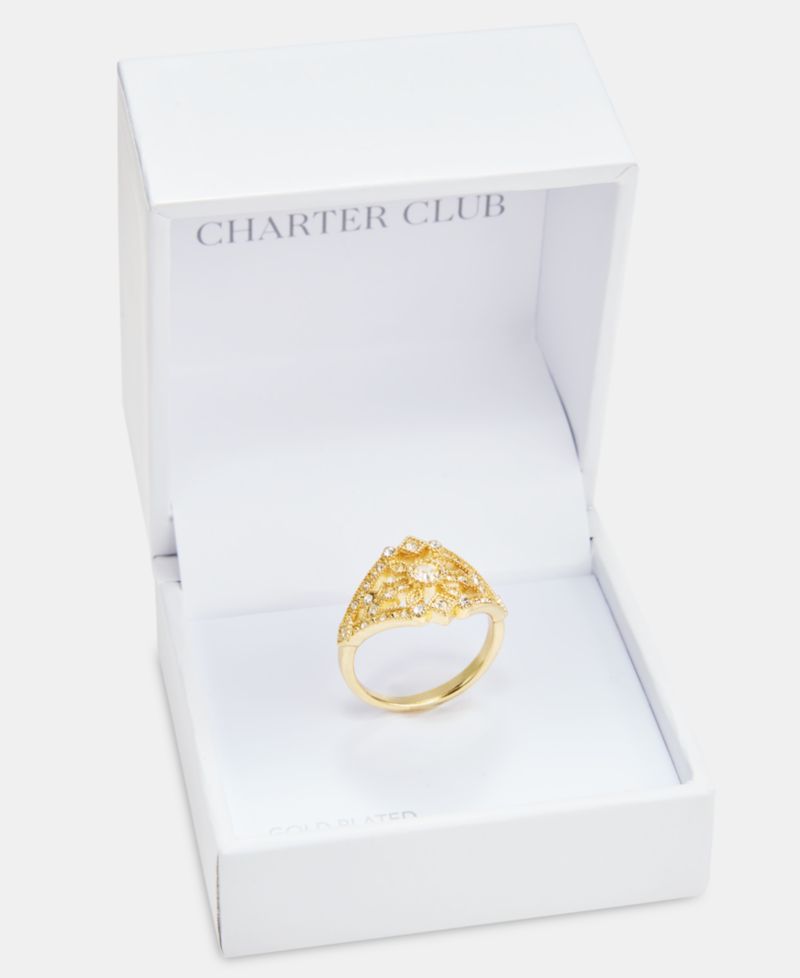 Cubic Zirconia Pave Ring