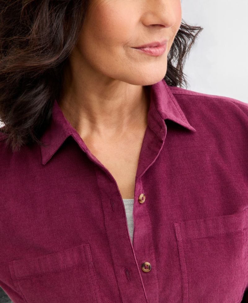 Petite Cotton Corduroy Shirt