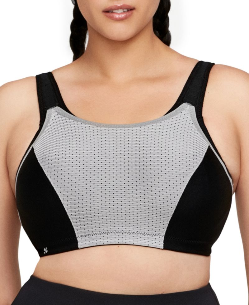 Women's Full Figure Plus Size Adjustable Wirefree Sports Bra 1166