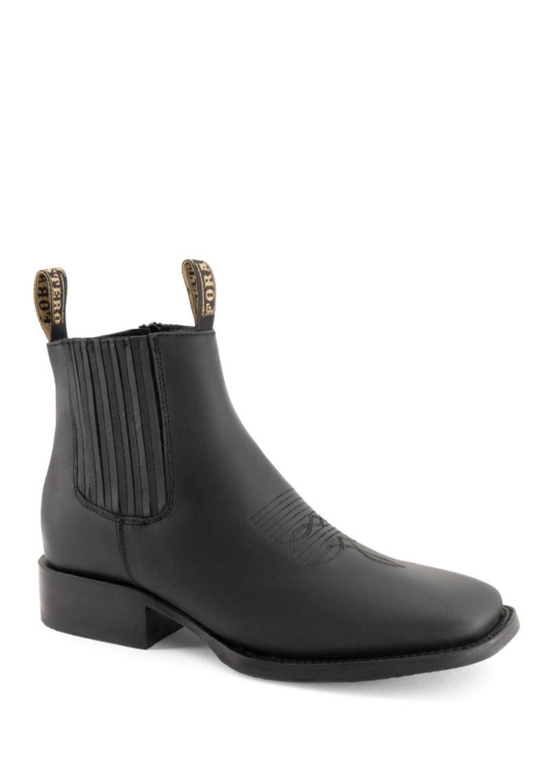 Men's Leather Chelsea Booties
