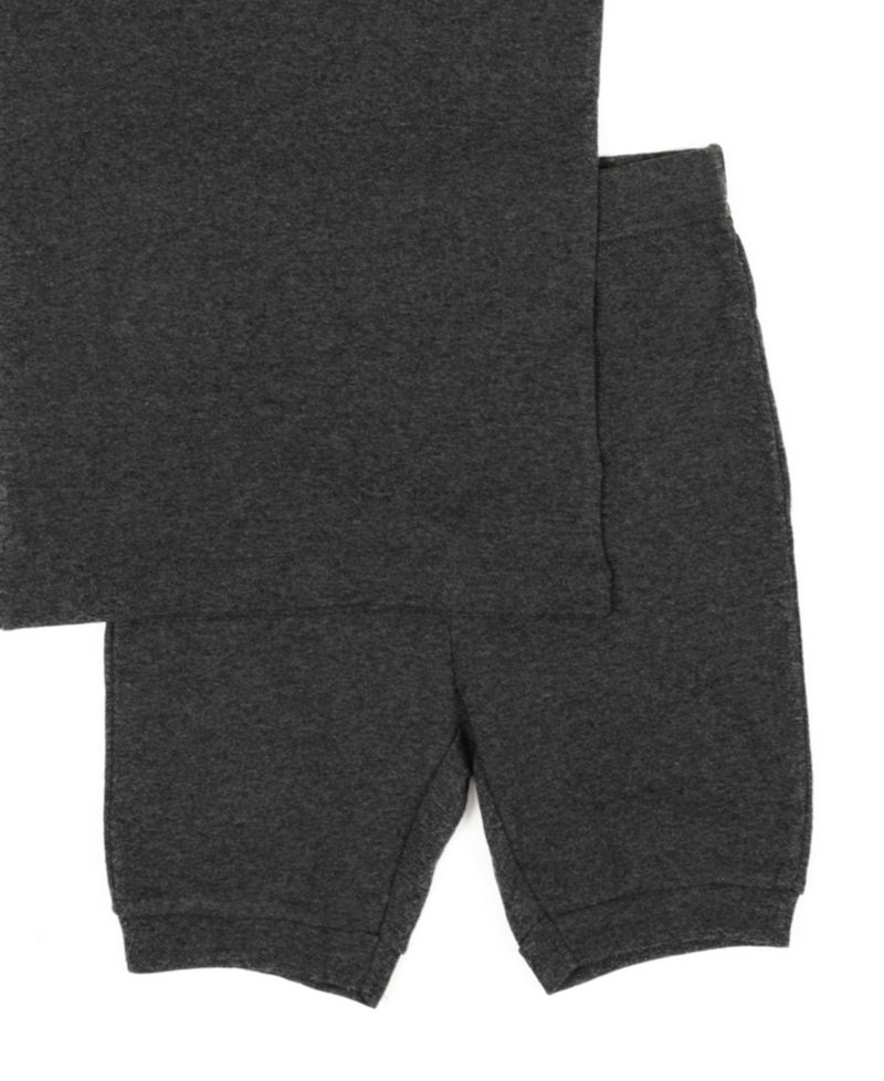 Toddler Matching Family Two Piece Cotton Short Sleeve Shirt and Shorts Solid Color Pajamas 2T-5T