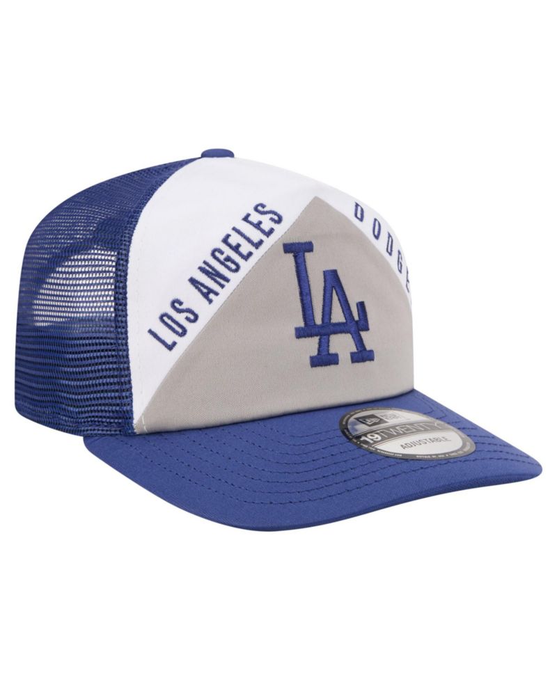 Men's White/Royal Los Angeles Dodgers Retro Cut 19TWENTY Adjustable Trucker Hat