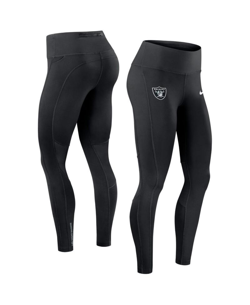 Women's Black Las Vegas Raiders Primetime Epic Fast Dri-FIT Leggings