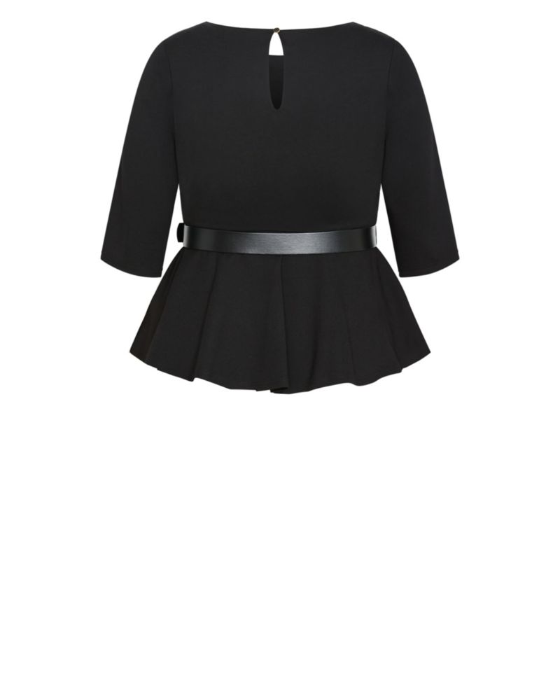 Women's Paige Belted Peplum Top