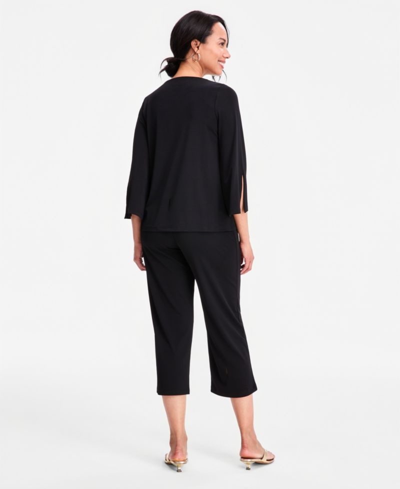 Women's Relaxed Pull-On Knit Culottes