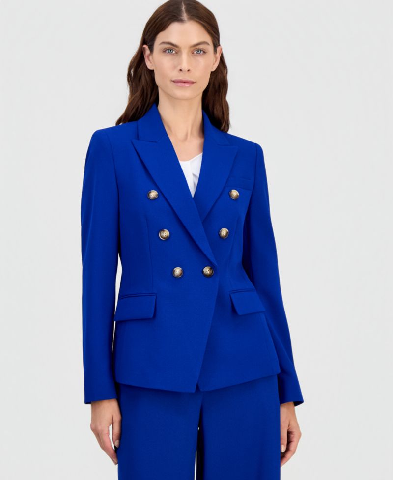 Women's Faux Double-Breasted Blazer