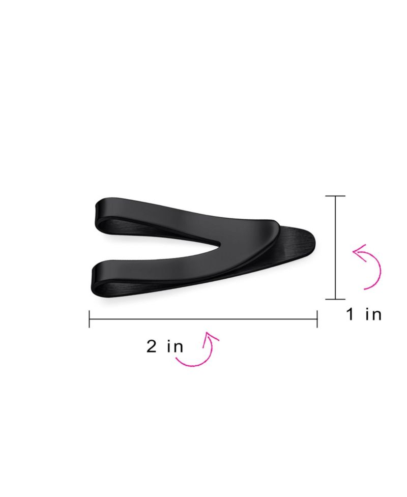 V-Shaped Large Wide Strong Plain Money Clip Card Holder Stainless Steel