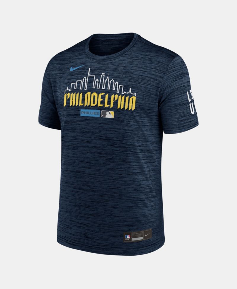Men's Navy Philadelphia Phillies Authentic Collection City Connect Velocity Dri-FIT T-Shirt