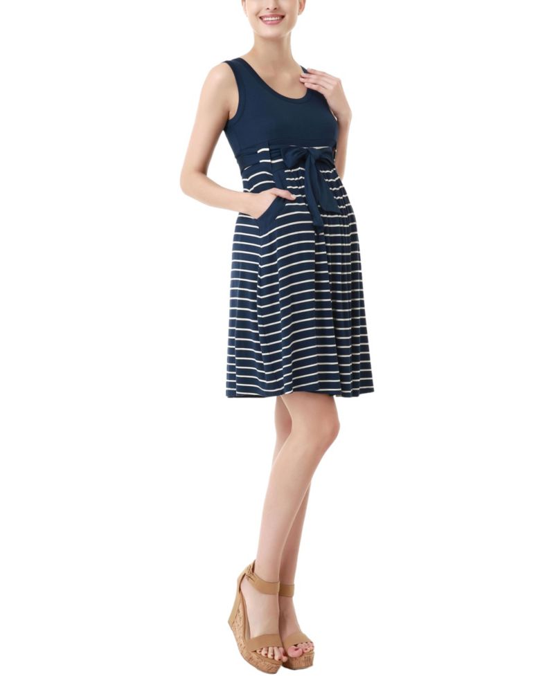 Women's Scoop Neck Striped Dress