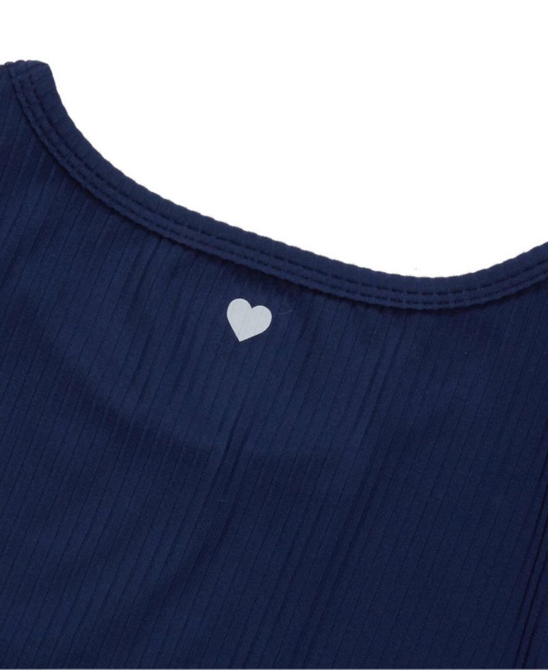 Girls' 4-16 Crewneck Fitted Ribbed T-Shirt