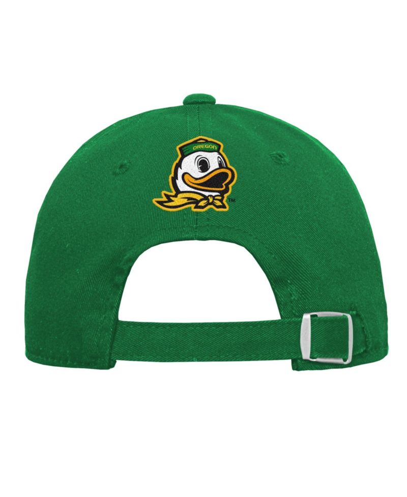 Big Boys and Girls Green/Yellow Oregon Ducks Dad Unstructured Adjustable Hat