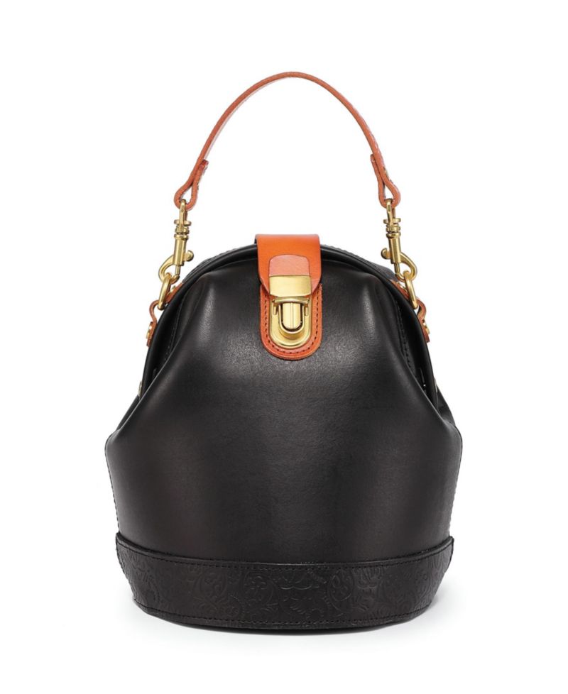 Doctor Mini Leather Bucket Crossbody Bag