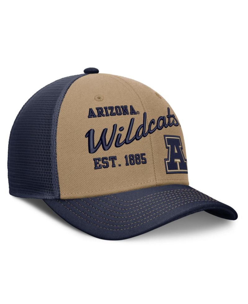 Men's and Women's Beige/Navy Arizona Wildcats Legacy Rise Trucker Adjustable Hat