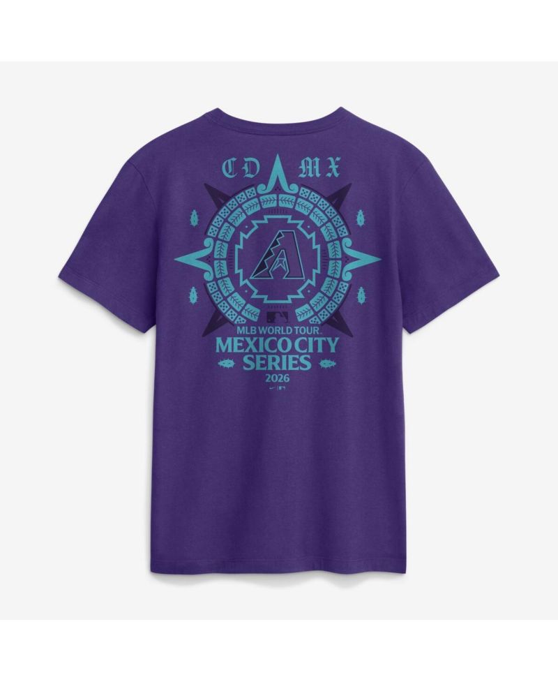 Men's Purple Arizona Diamondbacks MLB World Tour: Mexico City Series Graphic T-Shirt