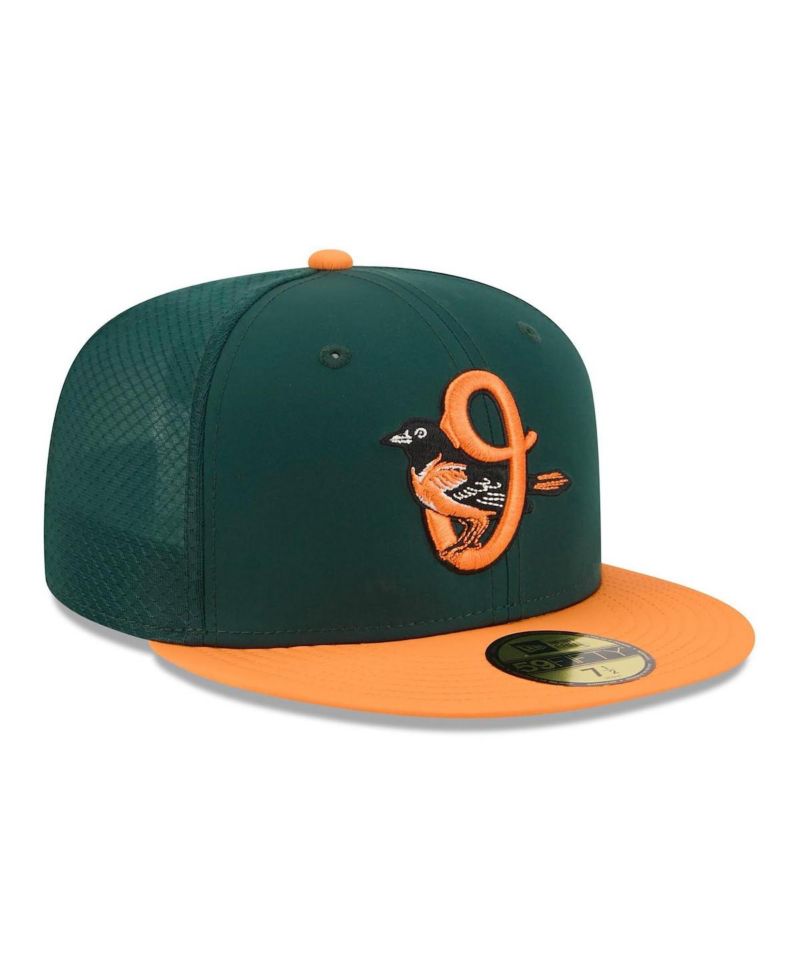 Men's Dark Green/Orange Baltimore Orioles 2026 City Connect Batting Practice 59FIFTY Fitted Hat