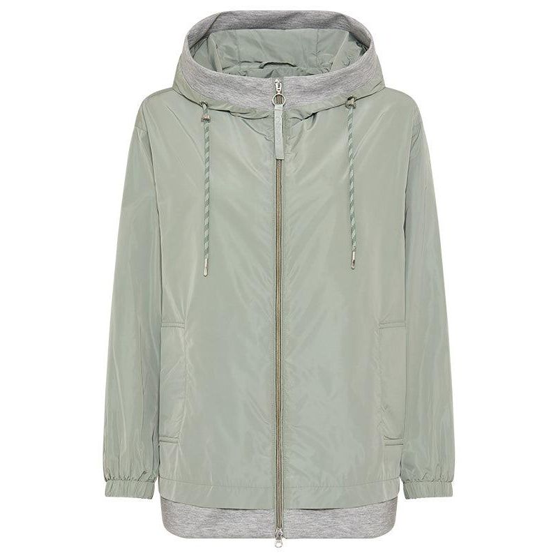 Women's Mixed Media Hooded Jacket