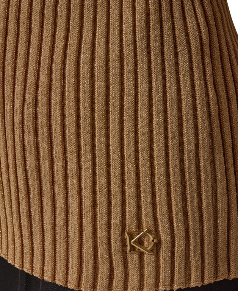 Women's Crewneck Sleeveless Ribbed Pullover Sweater
