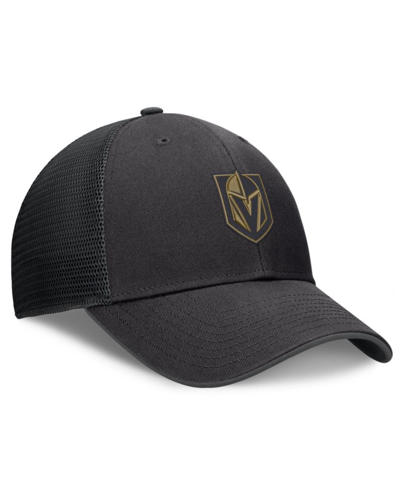 Men's Black Vegas Golden Knights Fundamental Limits Trucker Adjustable Hat