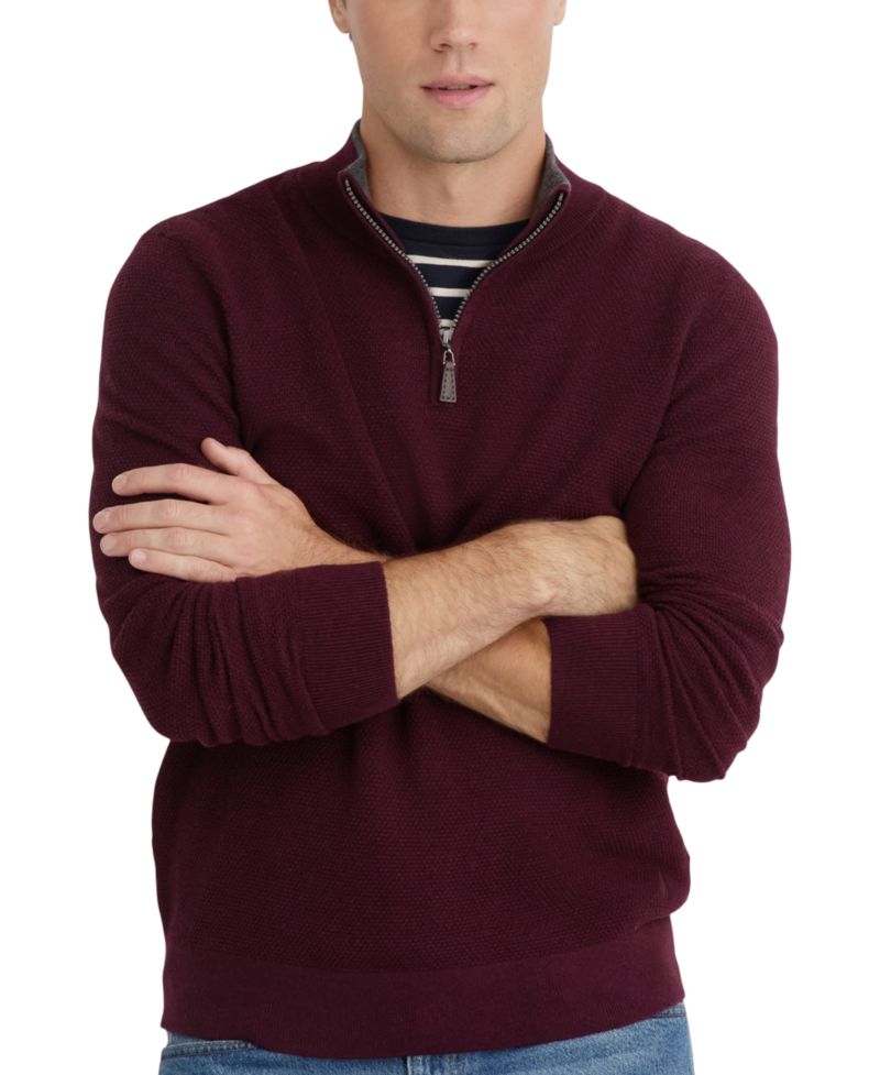 Men's Navtech Classic-Fit Solid Quarter Zip Sweater