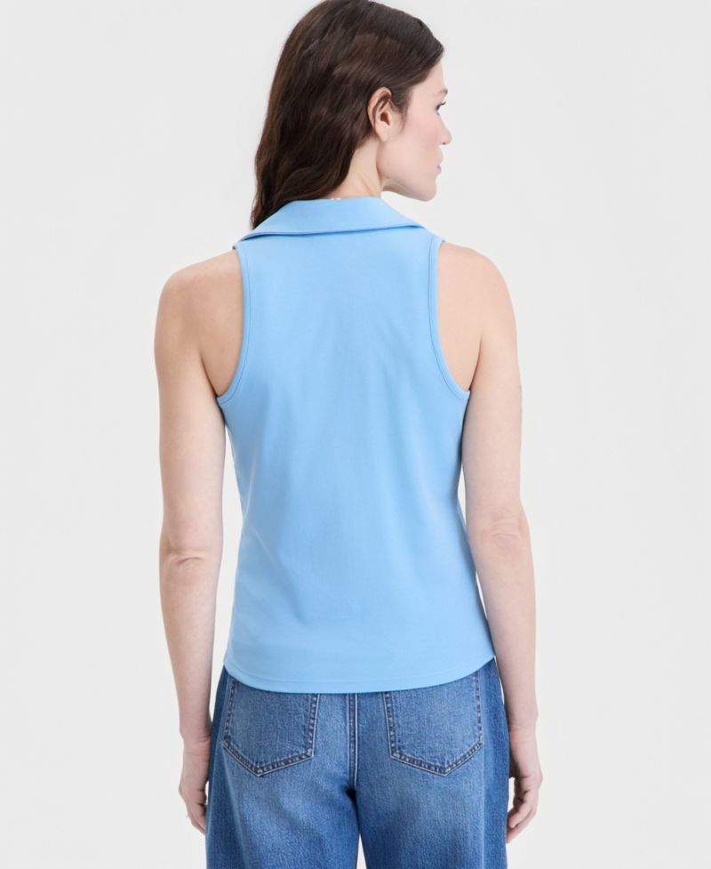 Women's Racerback Polo Tank Top
